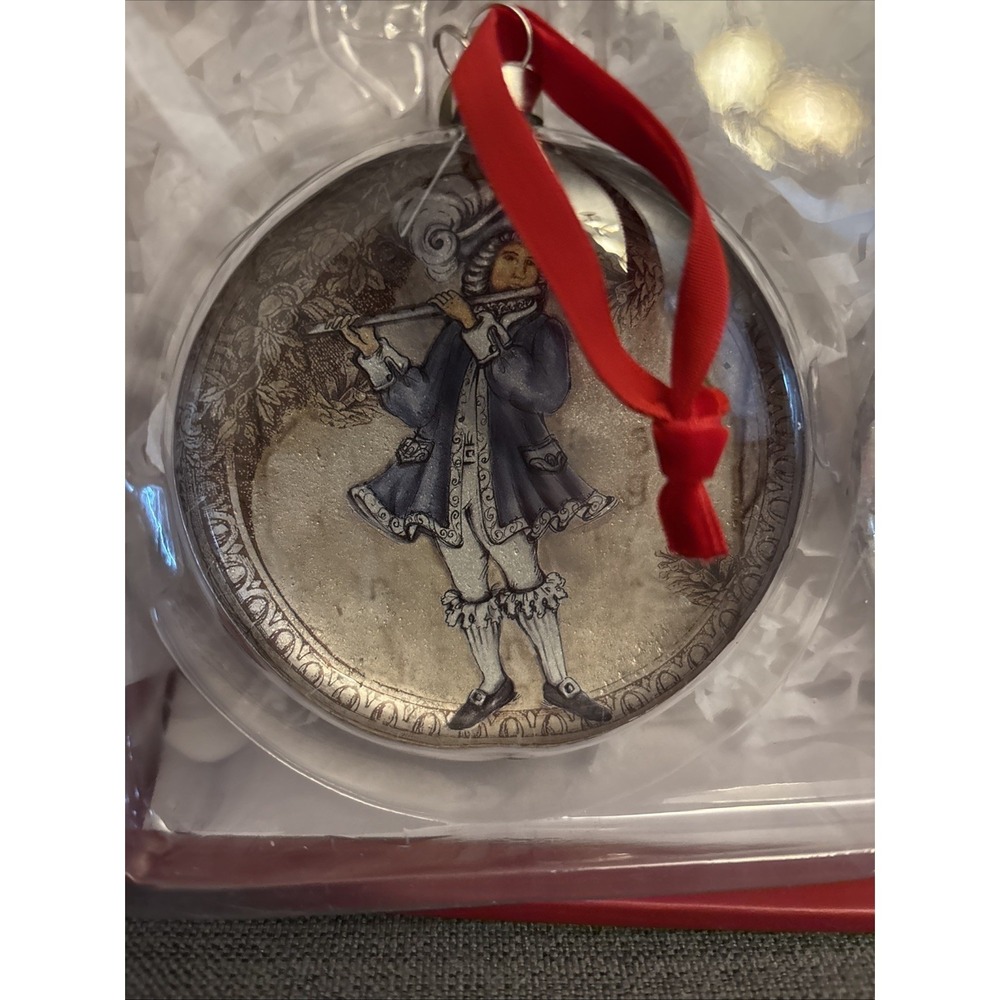 Vtg Limited Edition Glass Dome Ornaments Pottery Barn Twelve Days of Christmas - Picture 14 of 16